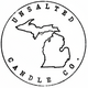 Unsalted Candle Co. circular stamp logo on white background